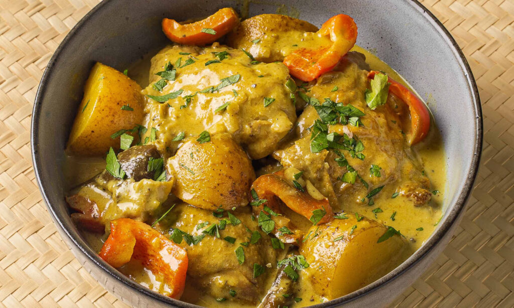 Savor our Chicken Curry dish from Pinoy Online Shop and Catering UK