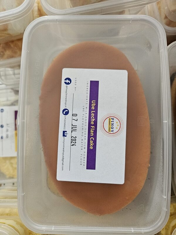 Ube Leche Flan (In Tub)